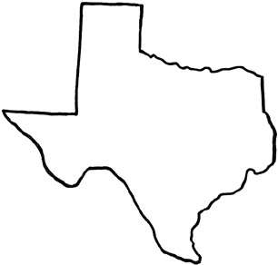 ... Map of Texas in national 