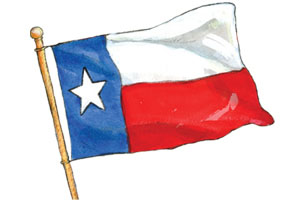 Texas Flag Crest Clip Art