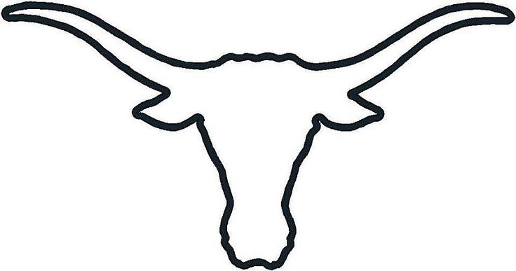 Texas outline with longhorn clipart - ClipartFest
