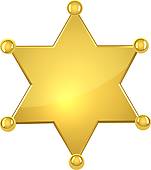 Texas Ranger u0026middot; Blank golden sheriff star