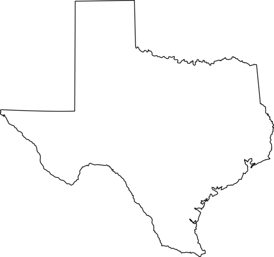 Texas state line art free clip .