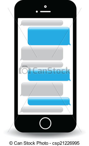 ... text messaging - a blue mobile phone text messaging screen