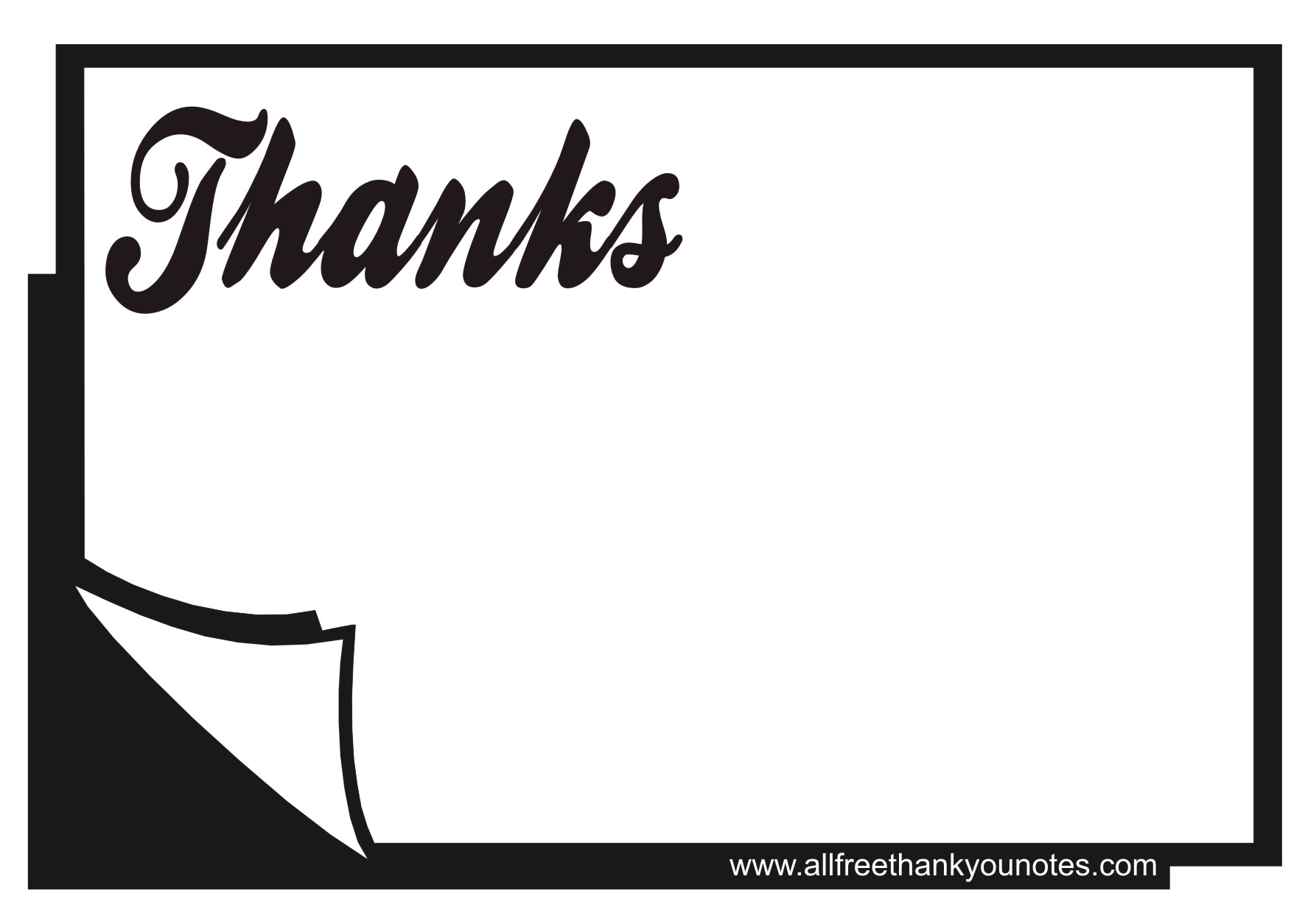 Thank You Black And White Thank You Black Page Book Printable Jpg