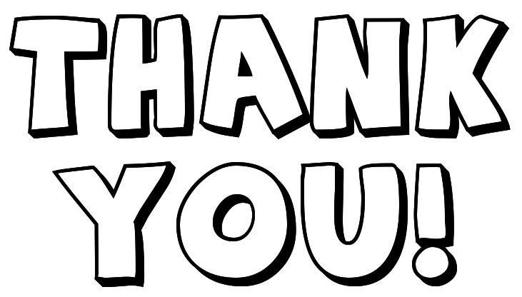 Thank you black and white thank you clip art black and white free clipart 2