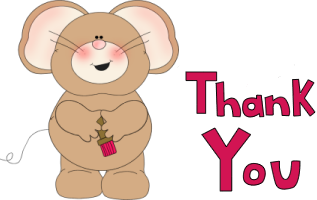 Thank You Mouse - Thank You Clip Art