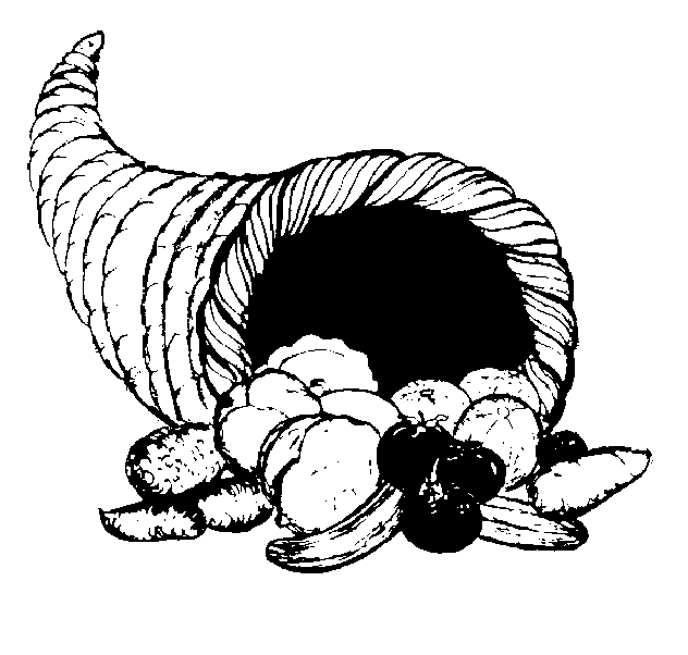 thanksgiving clipart black and white