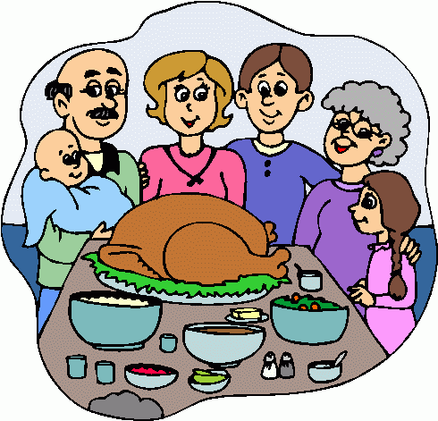 Thanksgiving Clip Art - Thanksgiving Dinner Clipart