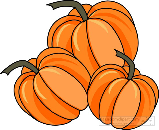Thanksgiving Clipart Group Of Pumpkins Classroom Clipart