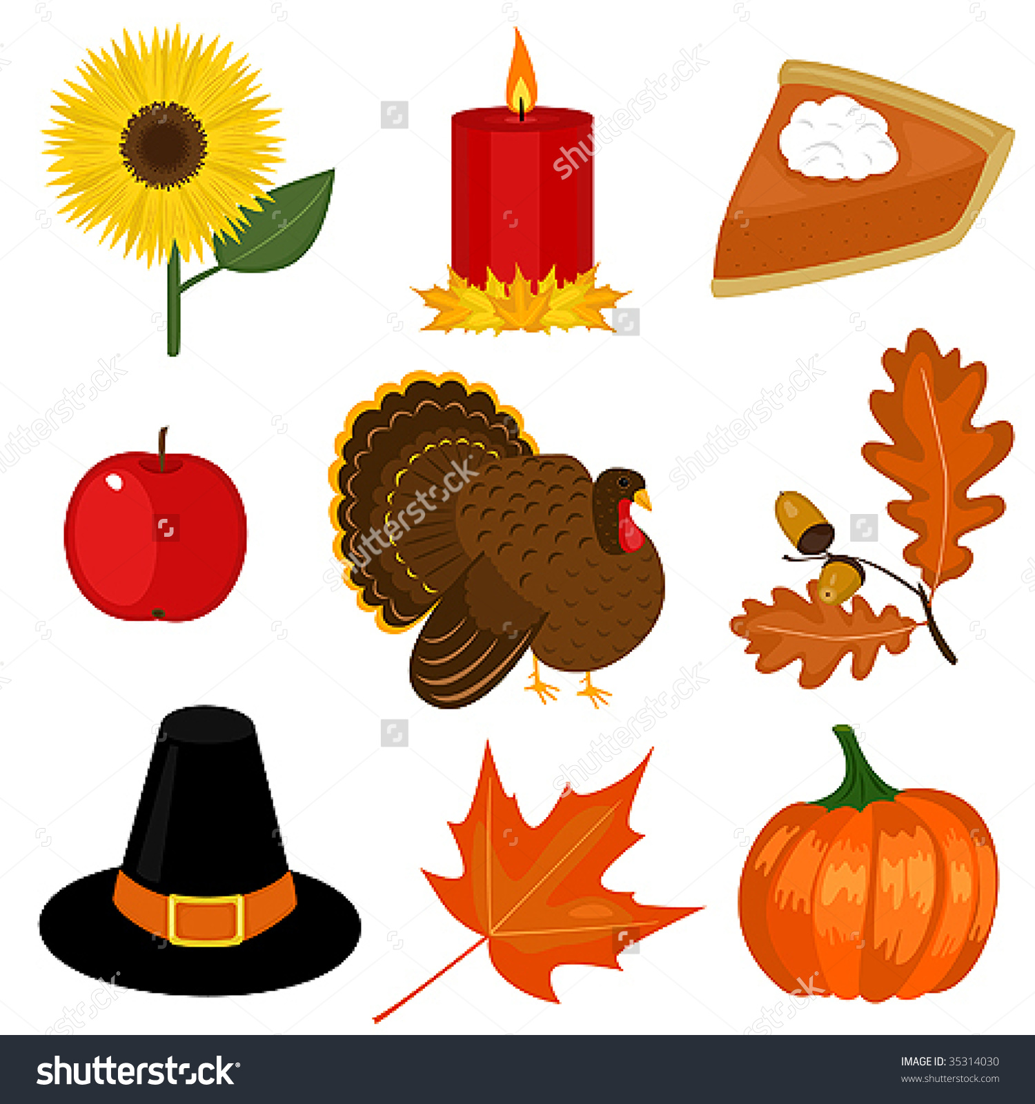 Thanksgiving Day Clip-Art Stock Vector Illustration 35314030 : Shutterstock