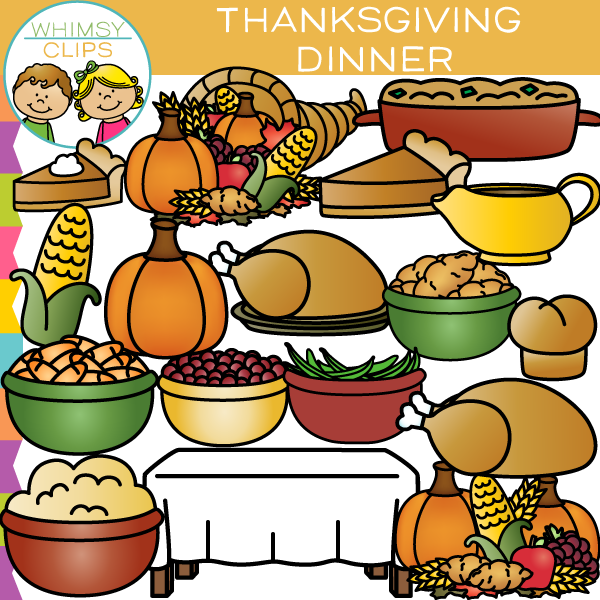 Thanksgiving Dinner Clip Art - Thanksgiving Dinner Clipart