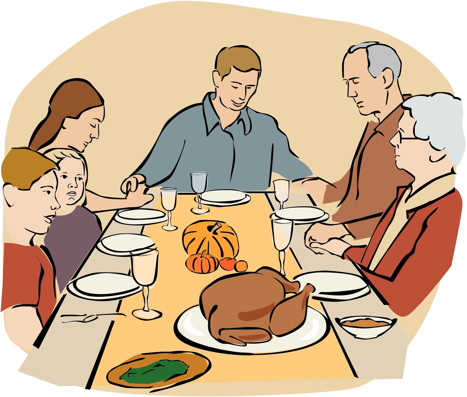 ... Thanksgiving dinner clipa - Thanksgiving Dinner Clipart