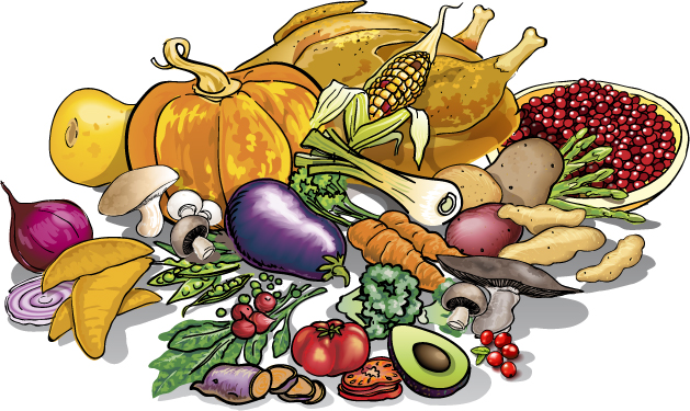 Thanksgiving Food Clip Art Fo - Clip Art Of Food