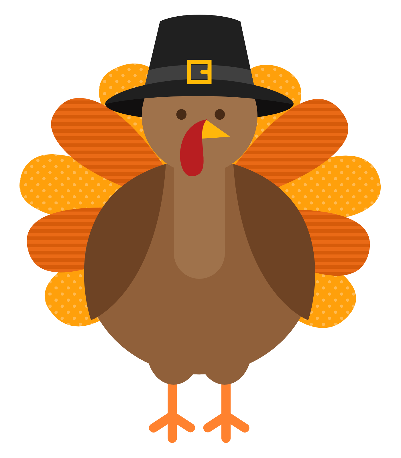 Thanksgiving turkey cartoon . - Clipart Turkeys For Thanksgiving