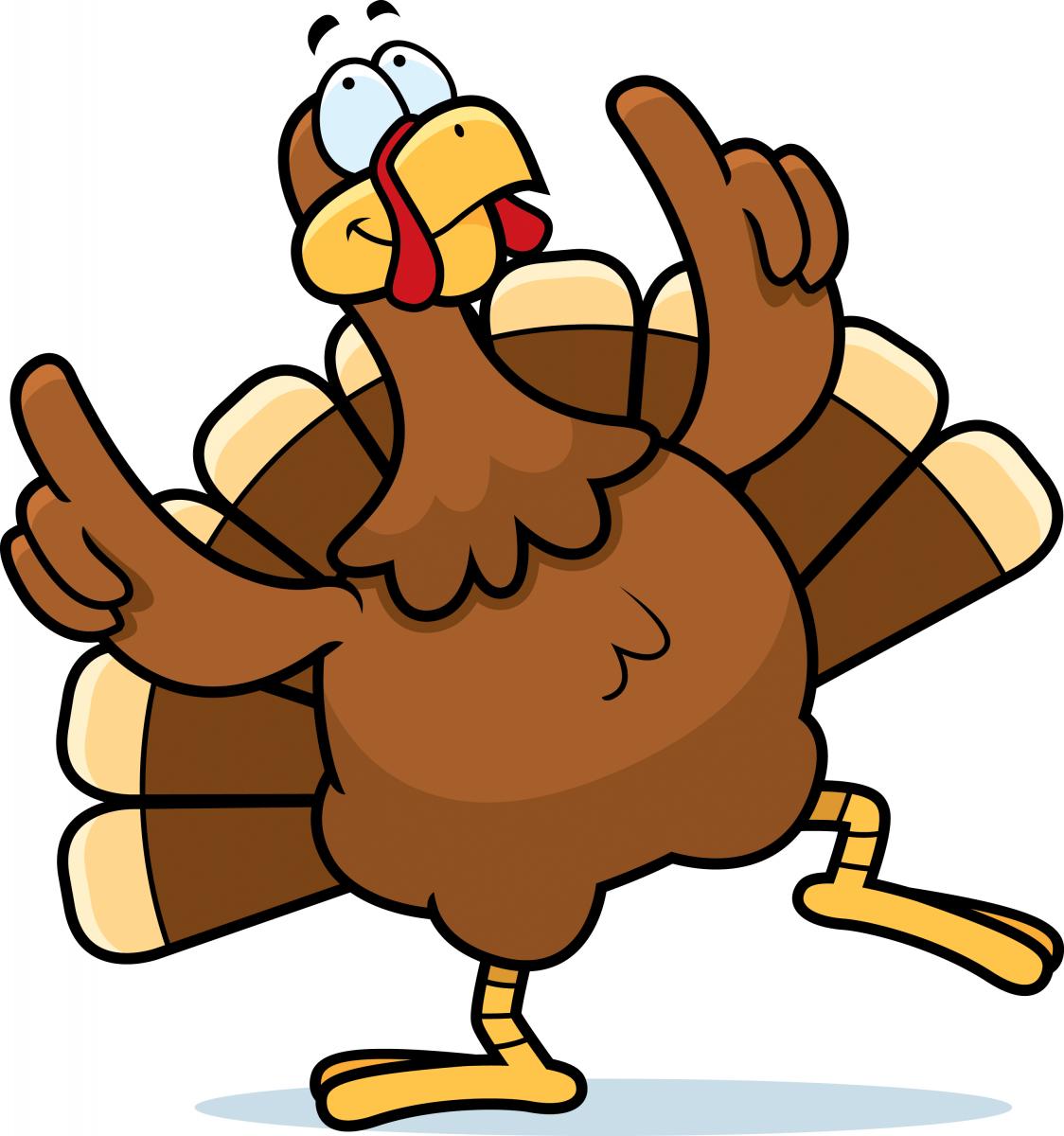 Funny thanksgiving turkey .