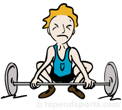 The Clean And Jerk - Lifting Weights Clipart