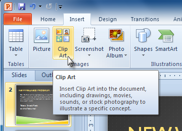 what is clipart in powerpoint