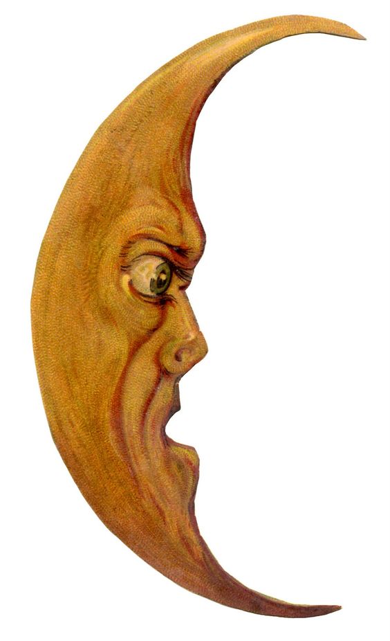 *The Graphics Fairy LLC*: Vintage Halloween Clip Art - Grouchy Moon Man