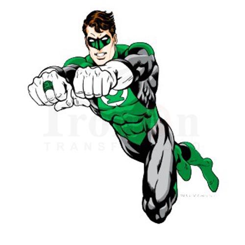 Green Lantern Iron-On Sticker - The Green Lantern Clipart