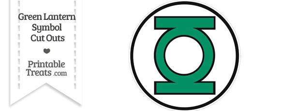 Green Lantern Symbol Cut Out - The Green Lantern Clipart