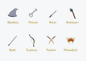 The Hobbit Vectors - Main Characters