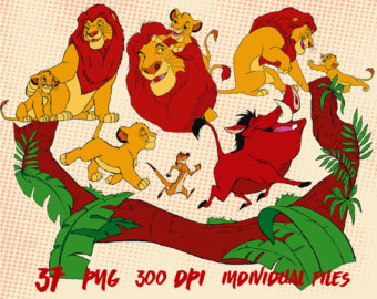 The Lion King Clipart Images Digital Clip Art Instant Download Graphics