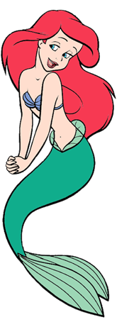Ariel little mermaid clipart 