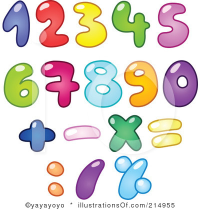 Numbers Clip Art