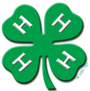 The official 4-H emblem is a .