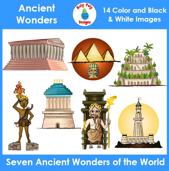 Ancient Wonders of the World Clip Art