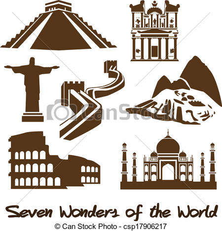 Seven Wonders of the World - csp17906217