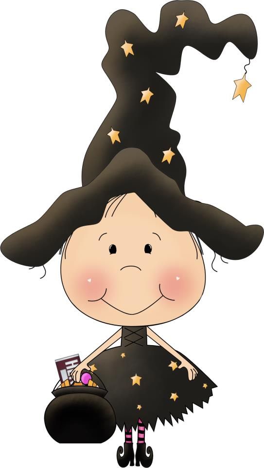 The very cutest witch! child  - Cute Witch Clipart