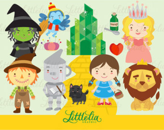 The Wonderful wizard of OZ clipart set / instant download - 13018
