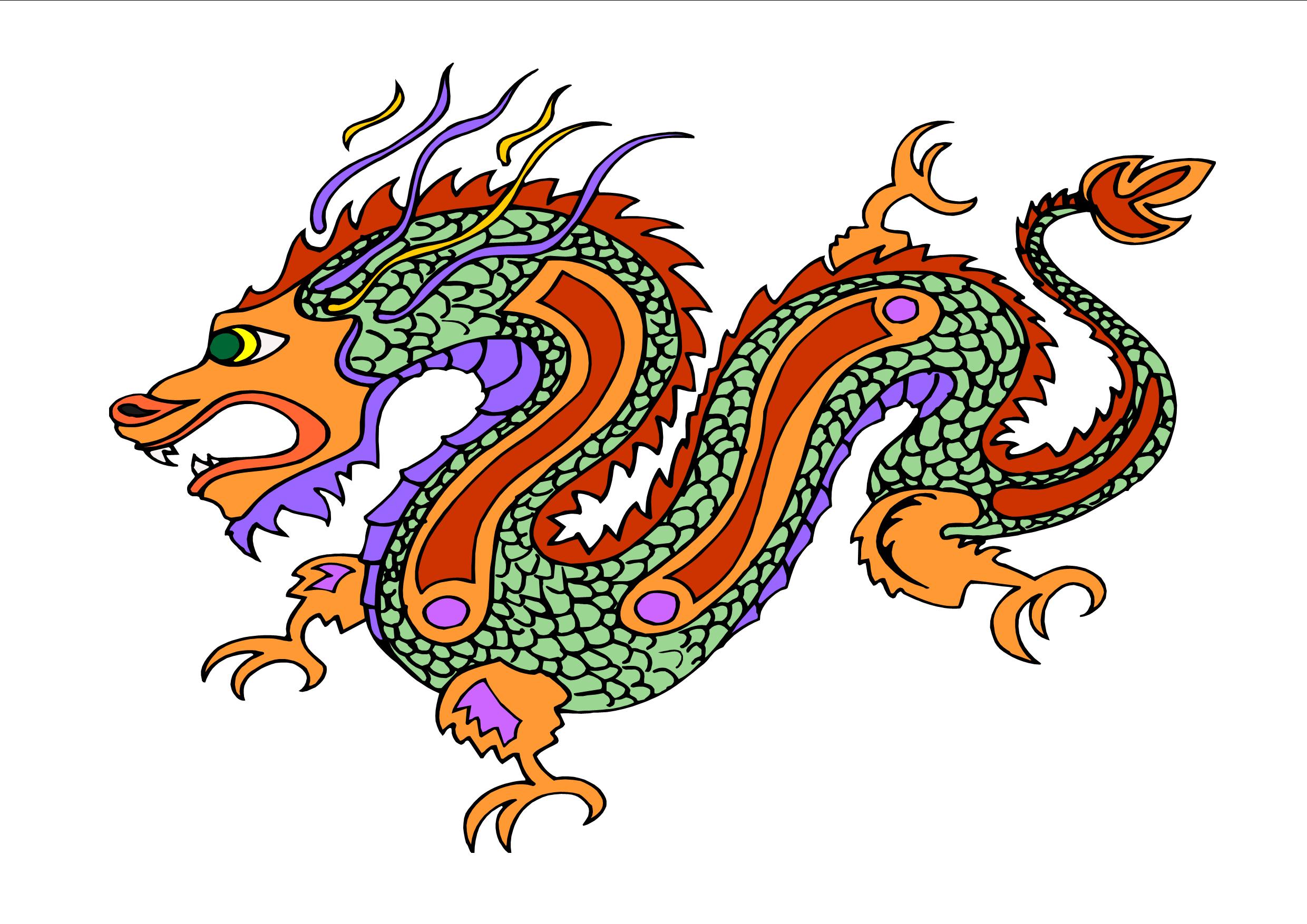 Chinese Dragon - Vertcal