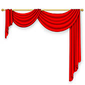 theater curtain; window curta - Curtain Clip Art