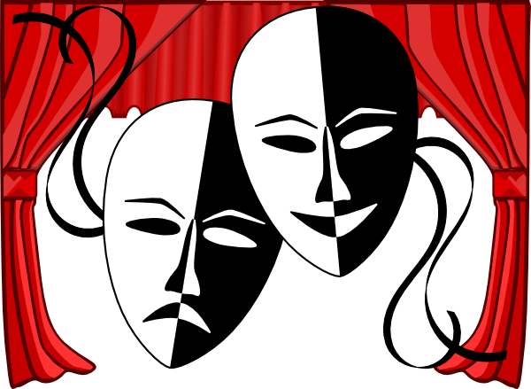 Theatre Masks Clip Art - Theatre Clip Art