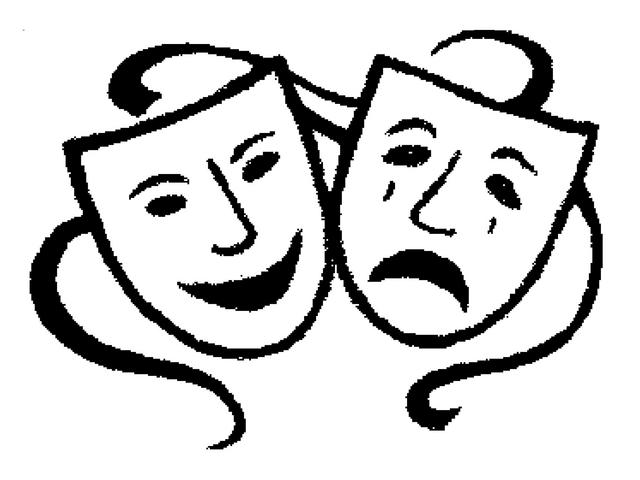 Theatre Masks Clipart - Theatre Masks Clip Art