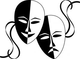 Theatre masks santa clipart - ClipartFest