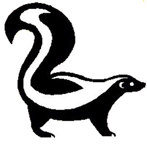 These Are The Little Black An - Skunk Clipart