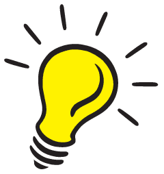 thinking light bulb clip art - Light Bulb Idea Clipart