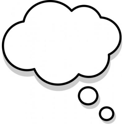 Thinking Bubble Clipart Free  - Thought Bubble Clipart