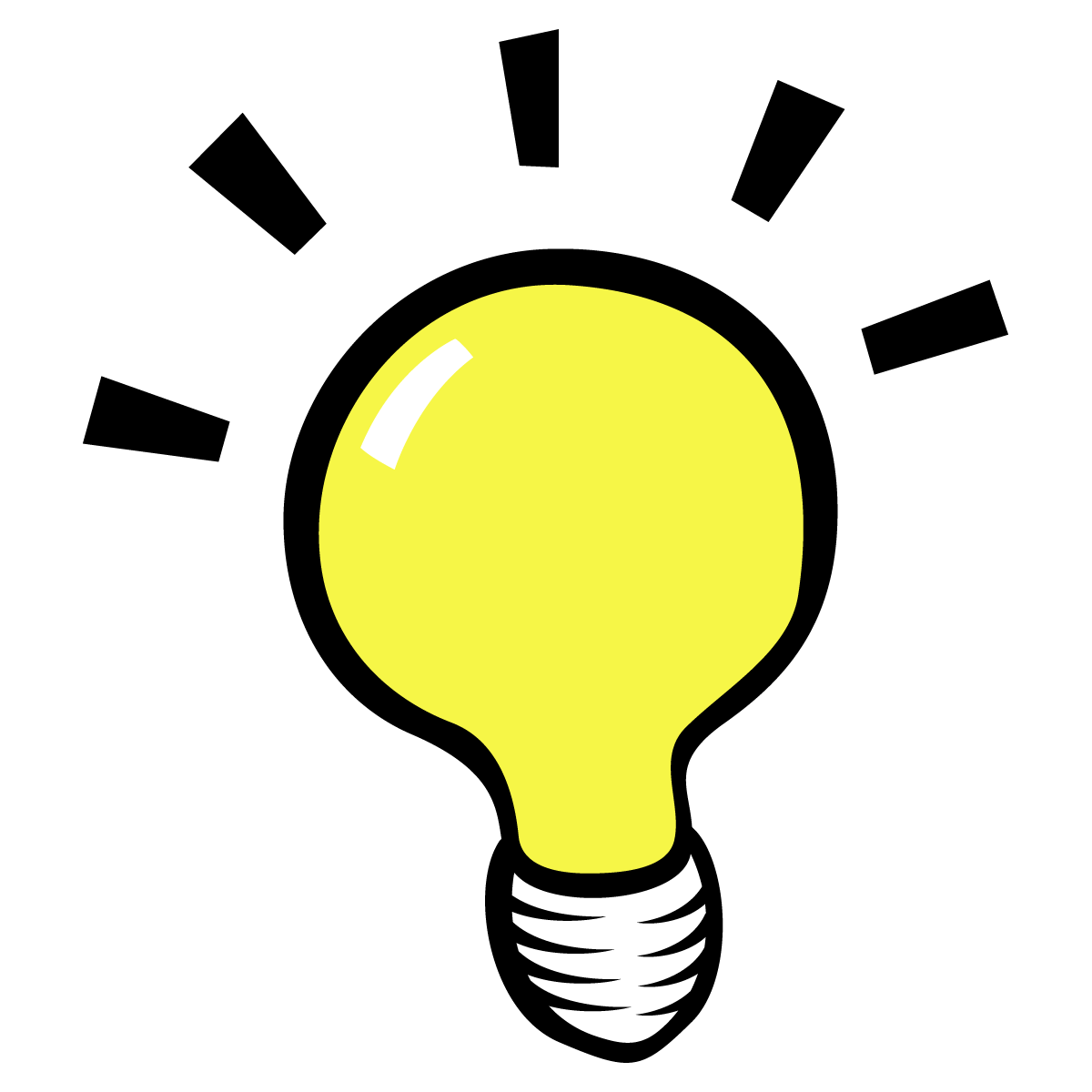 Thinking Face Clip Art Clipar - Light Bulb Idea Clipart