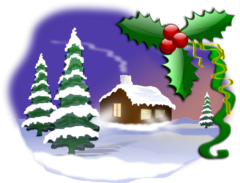 This Christmas Scene Clip Art On Your Next Christmas Projects Like E