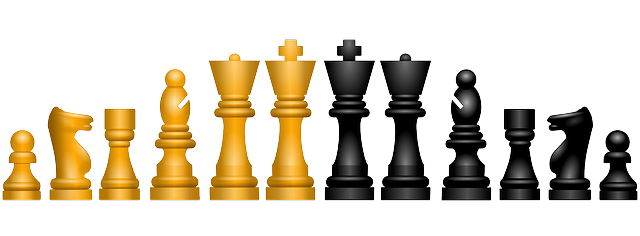This Complete Set Of Black An - Chess Pieces Clip Art