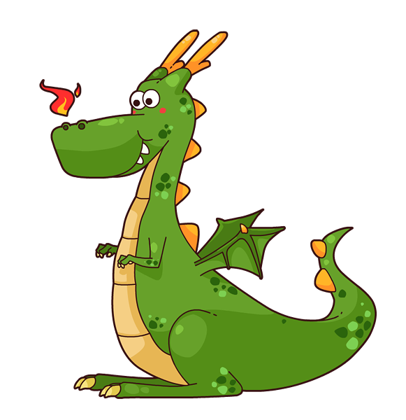 This cute cartoon dragon clip art is great for use on your fairy-tale projects, storybooks, school projects, blogs, etc. You can use this clip art for ...