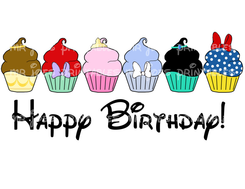 This Disney Birthday Is Available Only For Personal Use As Clipart