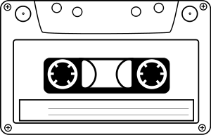 This free Clipart design of Tape cassette ...
