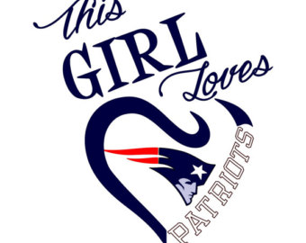 This Girl Loves New England Patriots SVG File!