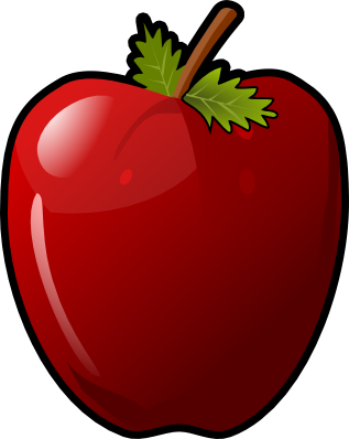 This glossy red apple clip art is licensed under a Creative Commons Attribution 3.0 Unported License which means you must give credit to the source of the ...