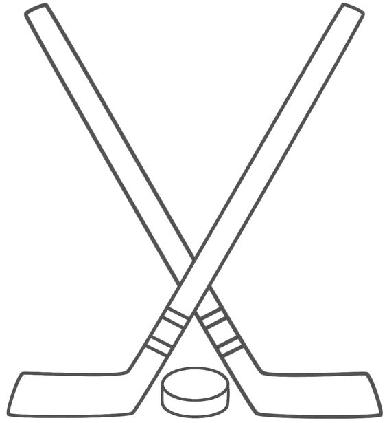 This Hockey Sticks with a Puc - Hockey Stick Clipart