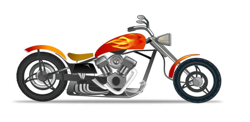 This hot motorcycle clip art is free for personal or commercial use. Use  this clip art freely on your magazines, books, newsletters, websites,  blogs, ...